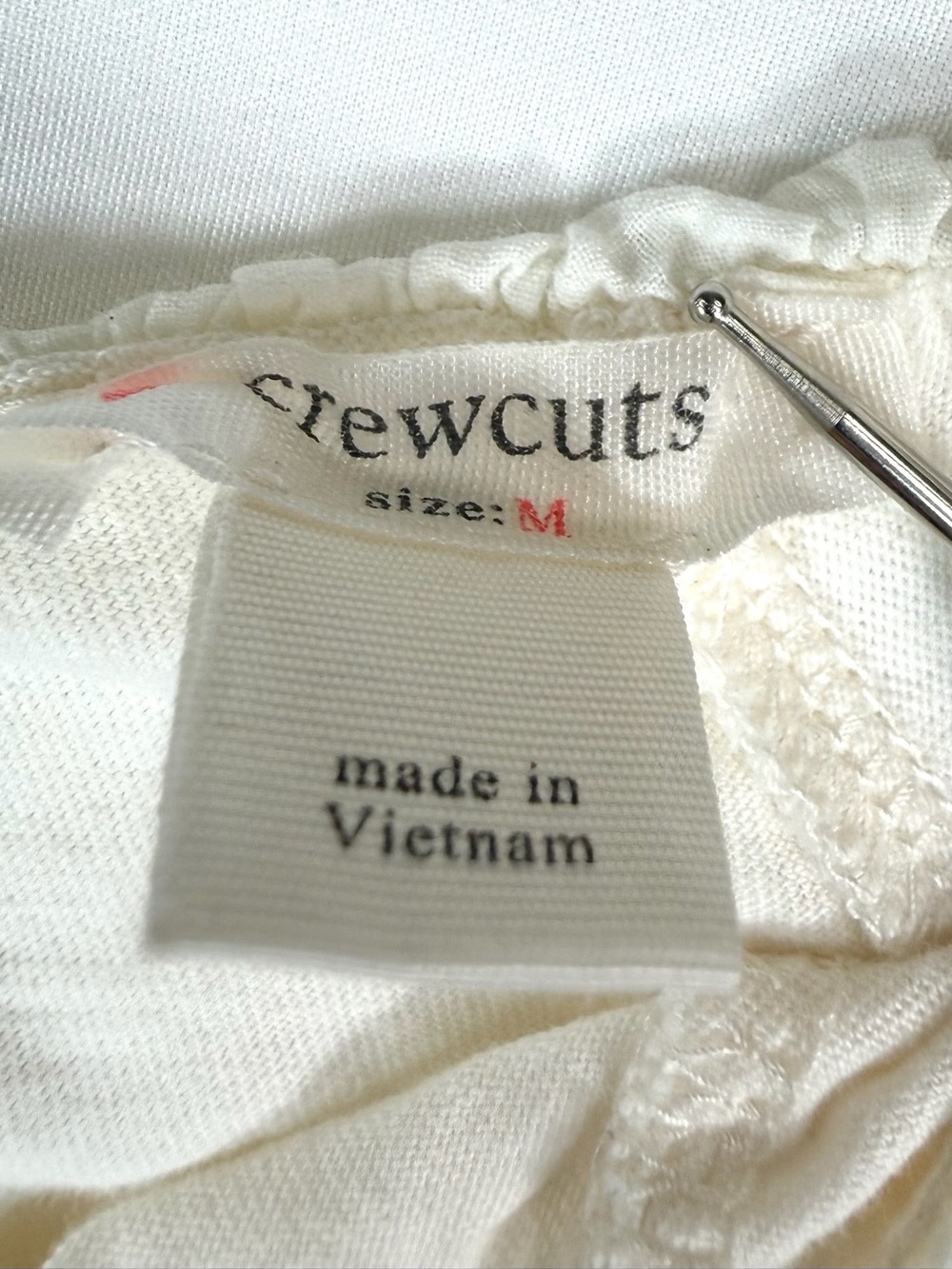 CREWCUTS Girls M Eyelet Lace Collar Blouse Cottagecore Romantic‎ Feminine - Picture 3 of 12